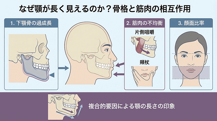 顎が長くなる原因