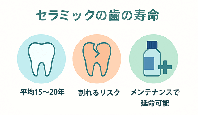 セラミックの歯の寿命とは?