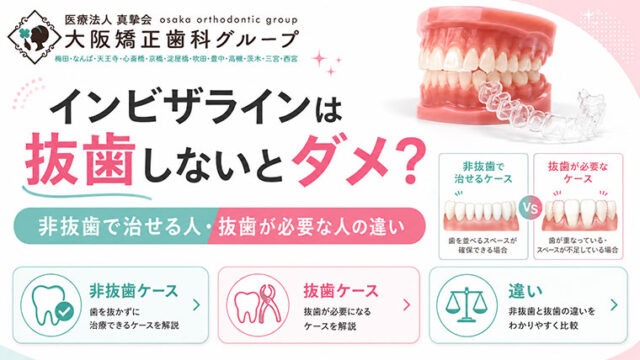 インビザラインは抜歯しないとダメ？非抜歯で治せる人・抜歯が必要な人の違い