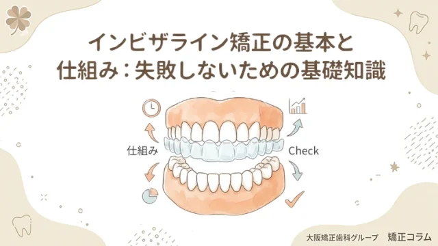 インビザライン矯正の基本と仕組み　失敗しないための基礎知識