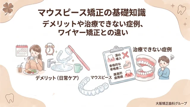 マウスピース矯正の基礎知識｜デメリットや治療できない症例、ワイヤー矯正との違い
