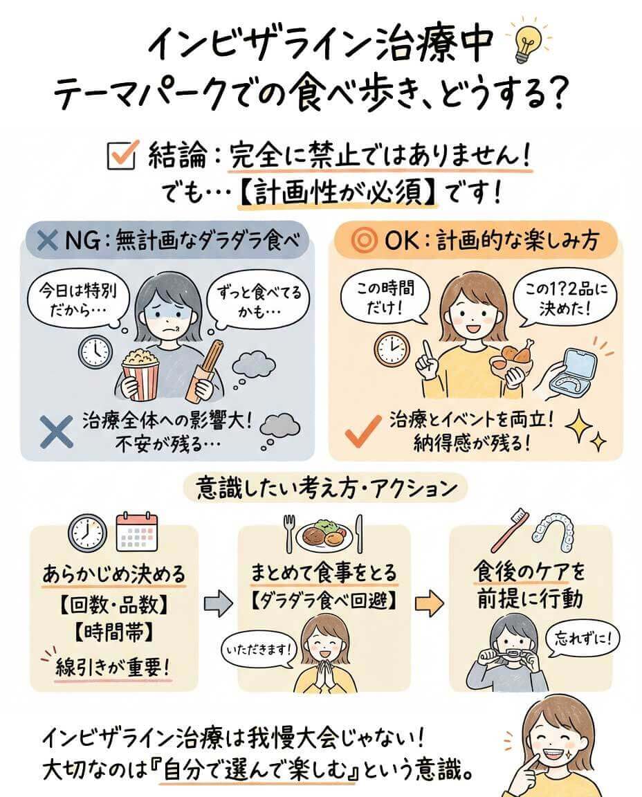 【図解】どうしても食べ歩きをしたい場合、完全に禁止ですか？