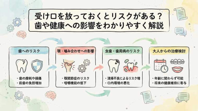 受け口を放っておくとリスクがある？歯や健康への影響をわかりやすく解説