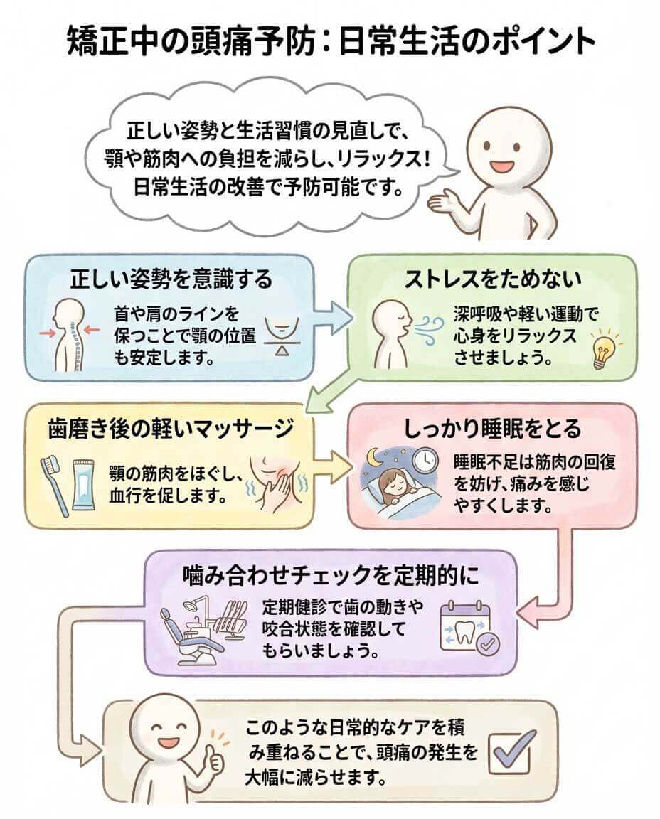 【図解】頭痛を防ぐためにできること