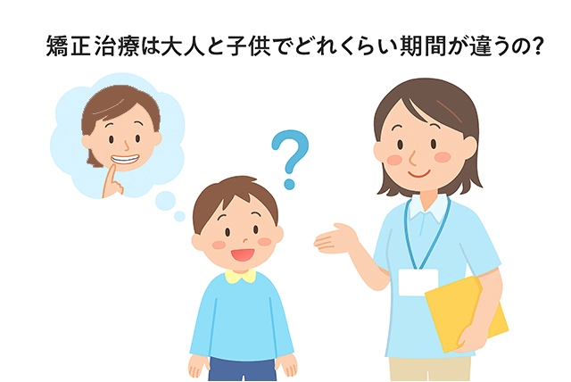 大人と子どもでどれくらい期間が違うの
